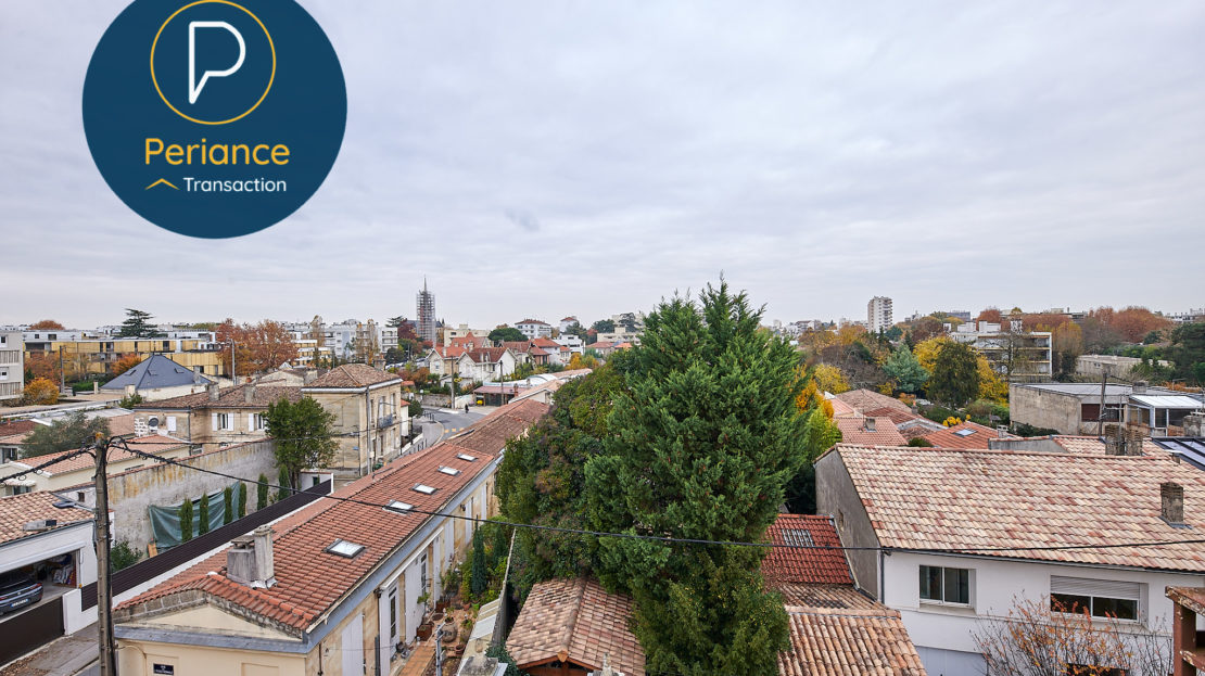 vue - Appartement T3 avec terrasse à vendre à Bordeaux Caudéran